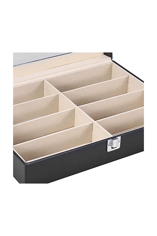 Jimfoty Étui de Rangement pour Lunettes, étui à Grille daffichage de Bijoux