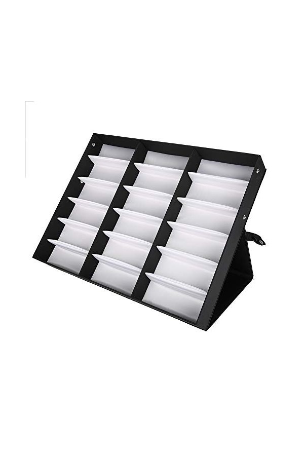 Présentoir à lunettes, 8 grilles de lunettes avec bouton à bouton pression pour lunettes de soleil