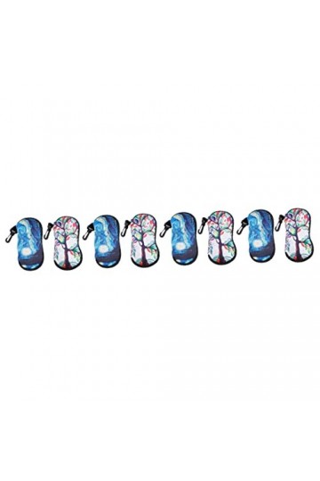 Garneck 8 Pièces Lunettes De Soleil Sac Organisateur De Voyage Sacs Voyage Porte-Lunettes Sac De Rangement Pour Lunettes Lune