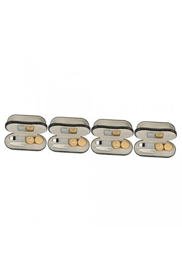 Zerodeko 4 Ensembles Étui à Lunettes à Double Usage Kit De Voyage Lunettes De Voyage Et Étui Lunettes De Voyage Deux En Uncon