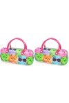 2pcs PU étui de rangement for lunettes dessin animé Animal imprimé boîte à lunettes conteneur à lunettes