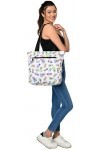 Disney Zipper Tote Travel Bag Mickey Minnie Donald Daisy Goofy Pluto Print