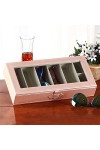 Boîte de rangement pour lunettes Grandes lunettes Boîtier Lunettes de soleil Cuir avec boîtier de bijoux transparent couvercl