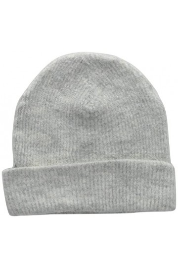 VERO MODA VMLEFILE Short Beanie Noos Bonnet, Gris Clair chiné, Taille Unique Femme
