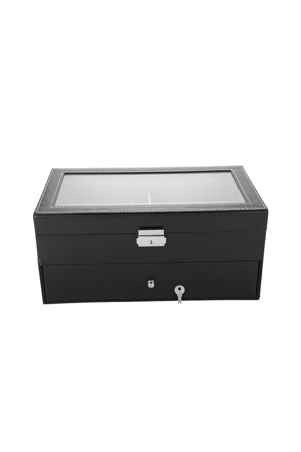 Ejoyous Organisateur de lunettes de soleil, étui à lunettes à 12 emplacements Cache-poussière transparent 12 emplacements pou