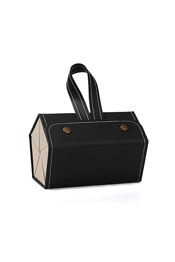 Lunettes de soleil portables 2/3/4/5/6 multi-emplacements pour rangement de lunettes de soleil pliable en cuir PU 5 emplaceme