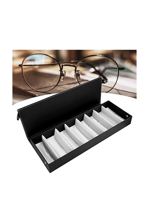 Brrnoo Organisateur de Lunettes de Soleil avec 8 Emplacements, Organisateur de Lunettes de Soleil de Voyage, Boîte de Rangeme