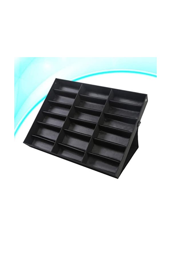 ABOOFAN 18 Boîtes Vitrine En Verre Vitrine De Lunettes De Soleil Organisateur De Lunettes De Soleil Étuis à Lunettes Pour Hom