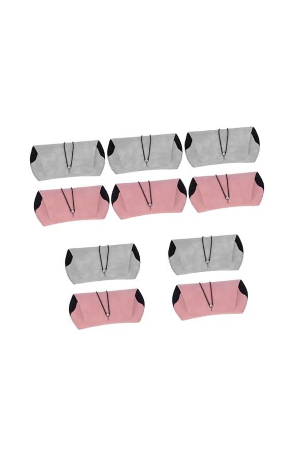 GALPADA 10 Pcs Lunettes De Soleil Boîte De Rangement Étuis À Lunettes Souples Étui À Lunettes En Cuir Lunettes De Soleil Manc