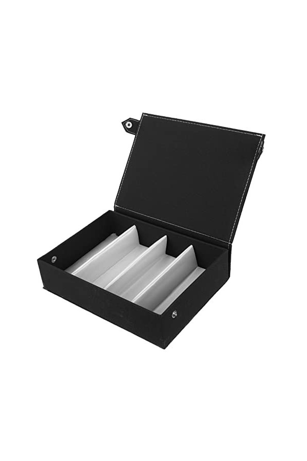 SOIMISS 3 Pièces Multi Grille Étui À Lunettes Vitrine En Verre Plateau De Montre Plateau De Voyage 4 Fentes Porte-Lunettes Co