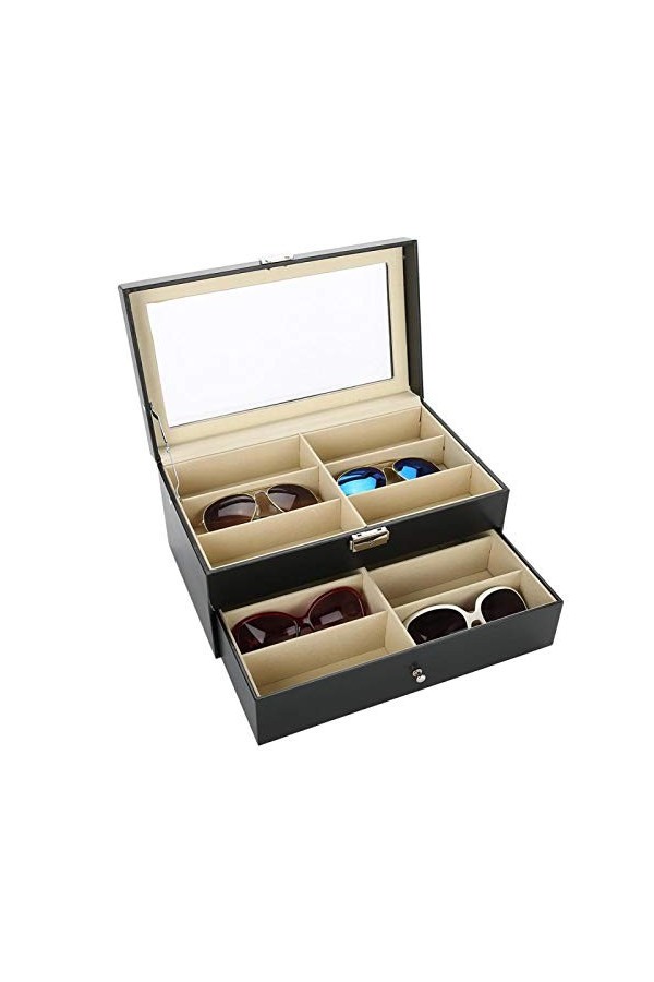 Ejoyous Organisateur de Lunettes, étui de Rangement pour Lunettes en Tissu Non tissé de Haute qualité pour Maison
