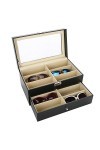 Ejoyous Organisateur de Lunettes, étui de Rangement pour Lunettes en Tissu Non tissé de Haute qualité pour Maison