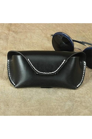 Étui à lunettes Etui à lunettes en cuir Etui de protection léger et portable La plupart des lunettes et lunettes de soleil de