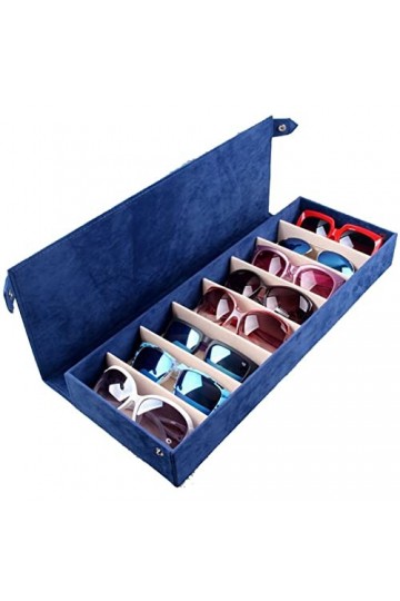 Femmes Hommes Organisateur de Lunettes de Soleil, Velvet 8 Machines à sous Lunettes de soleil Holder Présentoir stockage Orga