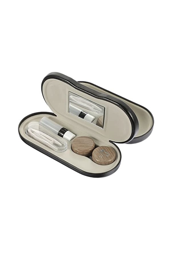 Zerodeko 4 Ensembles Étui à Lunettes à Double Usage Kit De Voyage Étui à Lunettes Double Face Étui à Lunettes Double Couche É