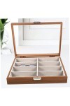 GALPADA Etui à 8 Verres Quadrillés Support Porte-lunettes Étui à Lunettes Vitrine De Lunettes De Soleil Organisateur De Lunet