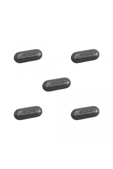 Paowsietiviity Étui rigide portable en cuir PU pour lunettes de soleil hommes femmes, Lot de 5 noir , 16.5 x 5.5cm