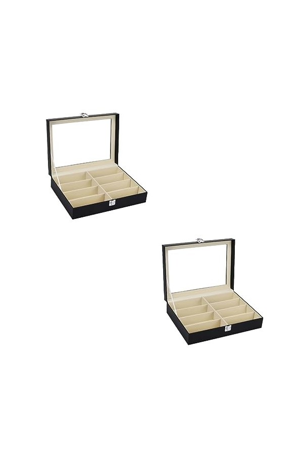 Abaodam 2 Pièces 8 Femmes Lunettes De Soleil Femmes S Étuis À Lunettes Lunettes De Soleil Titulaire Voyage Étui À Lunettes De