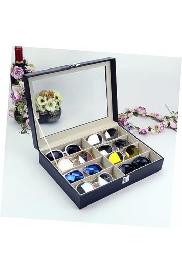 Abaodam 2 Pièces 8 Femmes Lunettes De Soleil Femmes S Étuis À Lunettes Lunettes De Soleil Titulaire Voyage Étui À Lunettes De