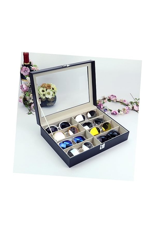 Abaodam 2 Pièces 8 Femmes Lunettes De Soleil Femmes S Étuis À Lunettes Lunettes De Soleil Titulaire Voyage Étui À Lunettes De