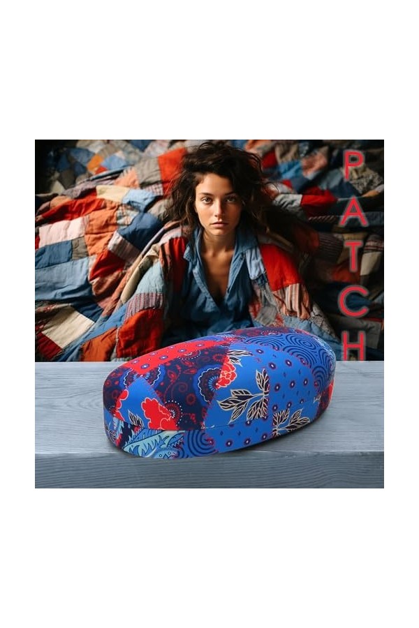 MyEyeglassCase Étui rigide pour lunettes de soleil – Étui à lunettes pour femme – Grand étui à lunettes durable avec pochette