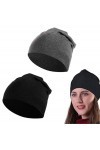 LYTIVAGEN 2Pcs Bonnet pour Chimio, Slouch Style pour Dames, Bonnet de Couchage en polyester pour la Perte de Cheveux, le Canc