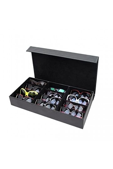 Présentoir De Lunettes 12 Sunglasses de grille Boîte de rangement Organisateur Lunettes Affichage Support de boîtier Titulair