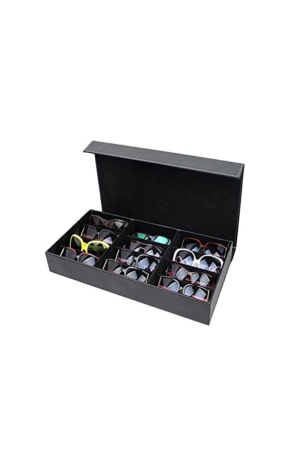Présentoir De Lunettes 12 Sunglasses de grille Boîte de rangement Organisateur Lunettes Affichage Support de boîtier Titulair