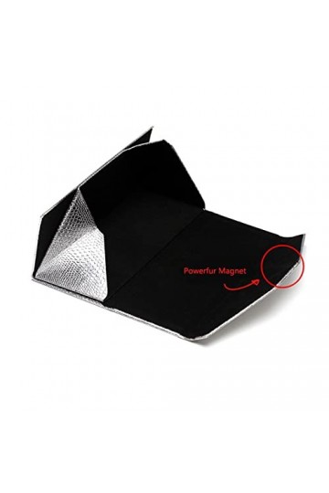 INGVY Étui à lunettes pliable étui à lunettes de soleil pour femmes étui à lunettes de lecture boîte à lunettes triangle cont