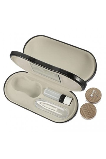 Gatuida 4 Ensembles Étui À Lunettes À Double Usage Étui À Lunettes En Cuir Pu Étui À Lunettes En Grain De Bois Étui À Lunette