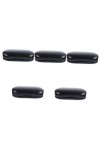 Lurrose 5Pcs Noir - Couche Organisateur Verres Extérieur Coque Kit Face - Étui Len Bureau Femmes Pour Le Stockage Dur Dans Lu
