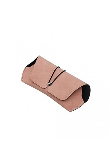 INGVY Étui à lunettes avec boucle étui à lunettes Soft Pack Myopie Boîte à lunettes simple rétro anti-pression portable en cu