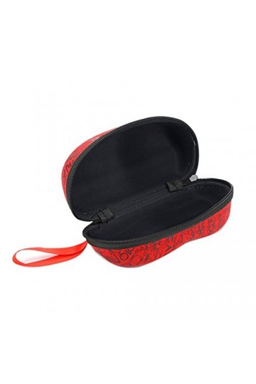 BECCYYLY Étui à Lunettes rétro Portable Lettre Fermeture éclair Crochet étui à Lunettes boîte de Rangement pour Lunettes de S