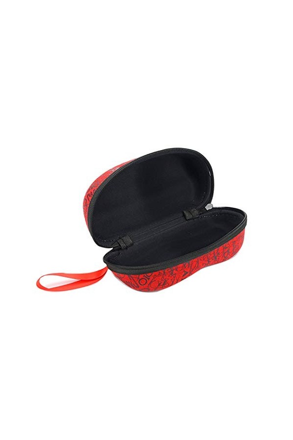 BECCYYLY Étui à Lunettes rétro Portable Lettre Fermeture éclair Crochet étui à Lunettes boîte de Rangement pour Lunettes de S