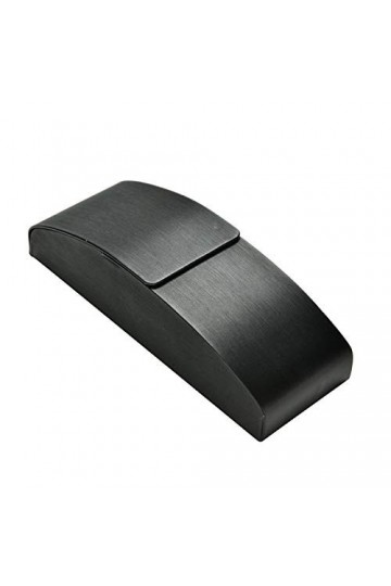 BECCYYLY Etui à Lunettes PU Noir Etui à Lunettes Boîte de Rangement pour Lunettes de Soleil Boîte Rigide Retro