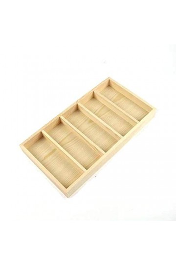 BECCYYLY Étui à Lunettes Boîte de Rangement pour Lunettes en Bois à 5 grilles Boîte de Rangement pour Lunettes de Soleil