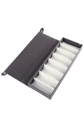 INGVY Étui à lunettes Boîte de rangement pour lunettes 8 compartiments Présentoir à lunettes Support pour lunettes de soleil 