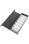 INGVY Étui à lunettes Boîte de rangement pour lunettes 8 compartiments Présentoir à lunettes Support pour lunettes de soleil 