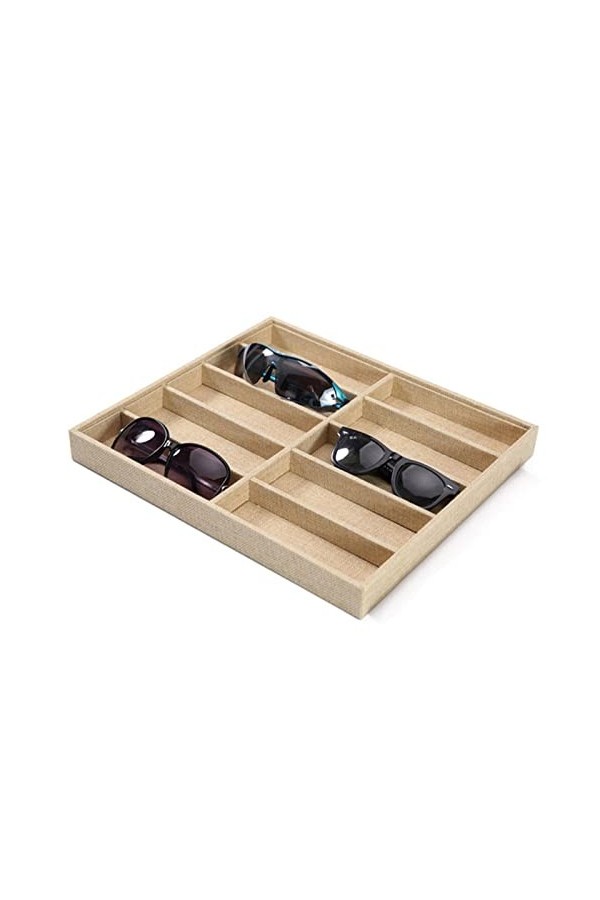 Femmes Hommes Organisateur de Lunettes de Soleil, Lunettes de soleil Organizer Box lunettes Plateau de rangement lunettes de 