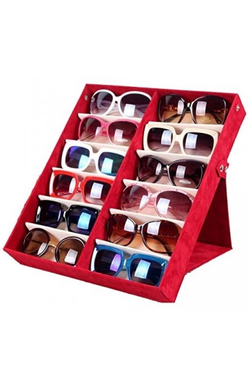 Femmes Hommes Organisateur de Lunettes de Soleil, Lunettes daffichage Tray cas stand lunettes de soleil boîte de rangement O