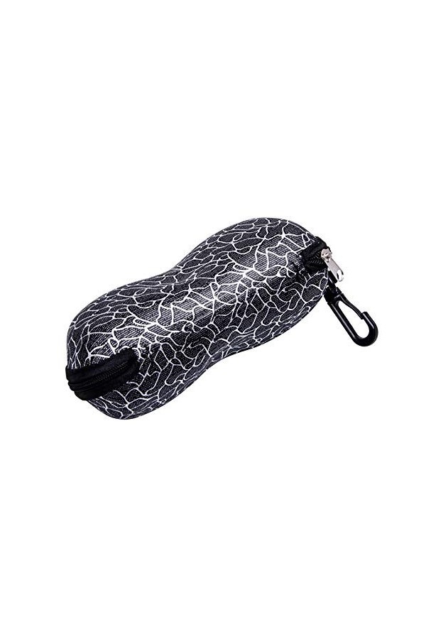 BECCYYLY Glasses Case Portable Peanut-Shaped Sunglasses Storage Box with Zipper Closure Glasses Case