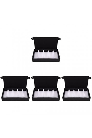 Cabilock 4 Pièces à Lunettes Multi Grille Organisateur Multi-lunettes De Soleil à Lunettes En Carton Boîtier De Montre Bijoux