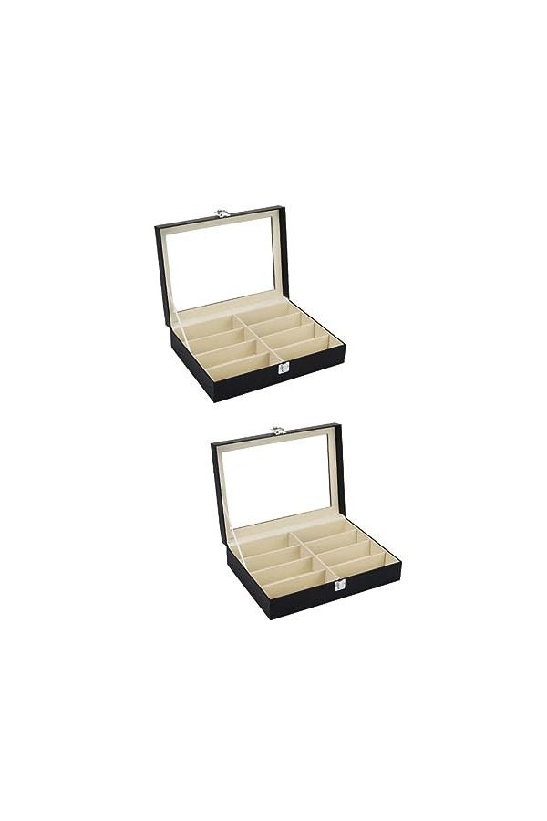 Holibanna 2 Pièces 8 Porte-lunettes De Soleil Lunettes De Soleil En Cuir Pu Lunettes De Soleil Femme Vitrine De Lunettes De S