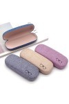 EYHLKM Étui à Lunettes Coque Dure Tissus de Lin étuis à Lunettes Couverture de Protection for Hommes Femmes Lunettes de Solei