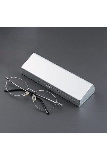 UNbit WXYNHHD étuis à lunettes en aluminium Portable coque rigide boîte en métal lunettes de lecture lunettes de soleil voyag