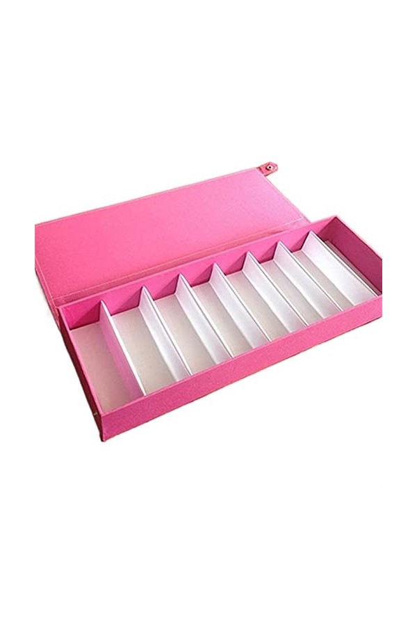 INGVY Étui à lunettes 8 grilles pour lunettes de soleil - Étui de rangement pour lunettes de vue - Boîte de rangement pour vê