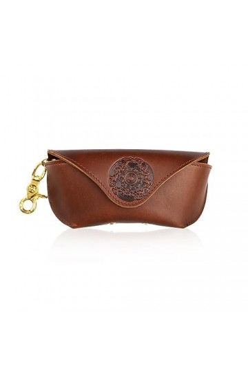 YIORYO Étui à lunettes de soleil Portable, étui à lunettes en cuir, étui à lunettes en cuir à la mode for hommes et femmes, l