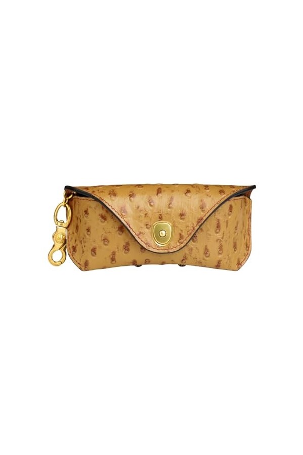 YIORYO Étui à lunettes en cuir, porte-lunettes de soleil rétro minimaliste fait à la main, étui à lunettes de lecture, pochet