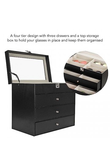 Rosvola Étui à Lunettes, étui à Lunettes de Soleil Cadeau Parfait Gain de Place dans le Centre Commercial