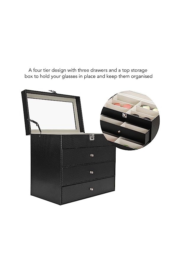 Rosvola Étui à Lunettes, étui à Lunettes de Soleil Cadeau Parfait Gain de Place dans le Centre Commercial